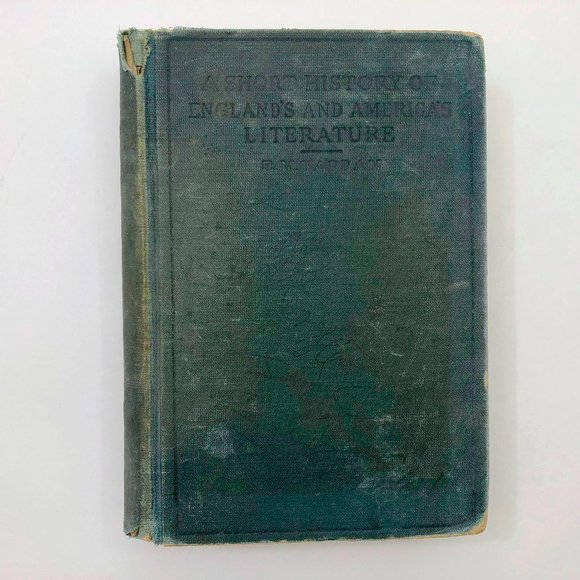 A Short History of England's and America's Literature - Hardcover 1933 - Picture 1 of 9